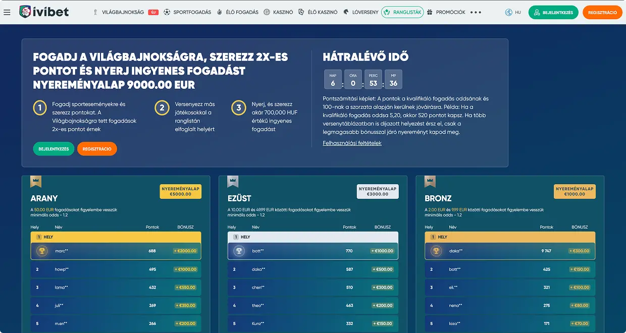 IviBet Töltsd le az Alkalmazást